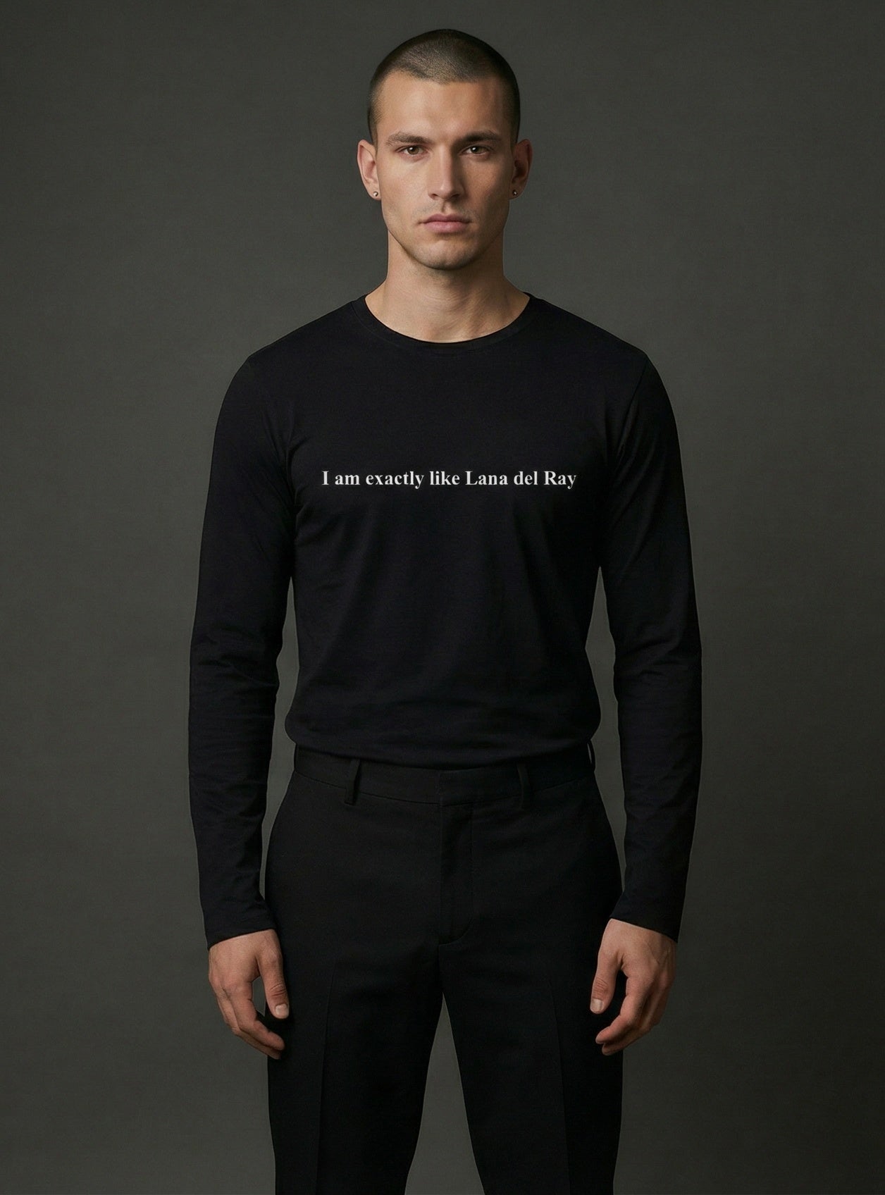 Lana Del Rey Quote Long Sleeve Tee — "I am exactly like Lana del Ray"
